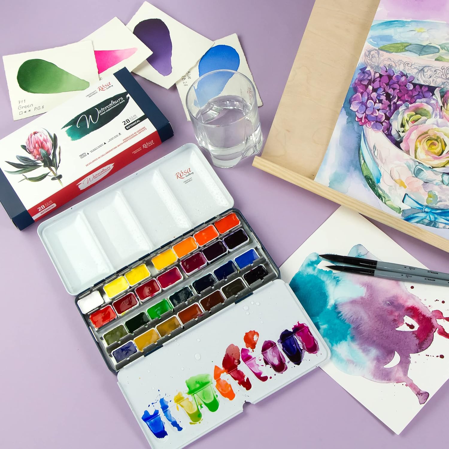 ROSA Gallery Botanical Watercolor Paint Set